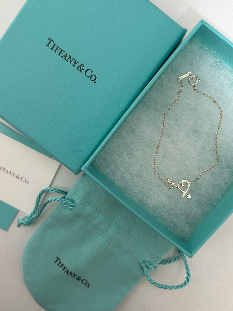 ティファニー ラビングハート アロー ブレスレット