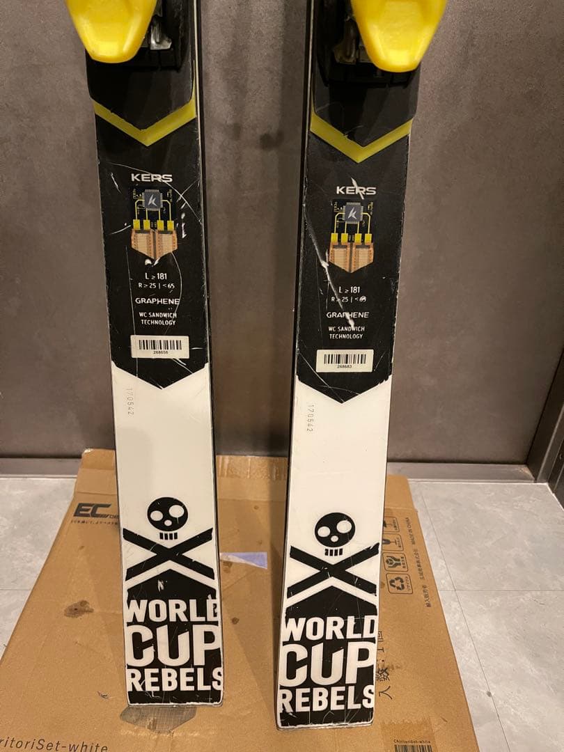 【181cm 】HEAD WORLD CUP REBELS ,R25スキー板