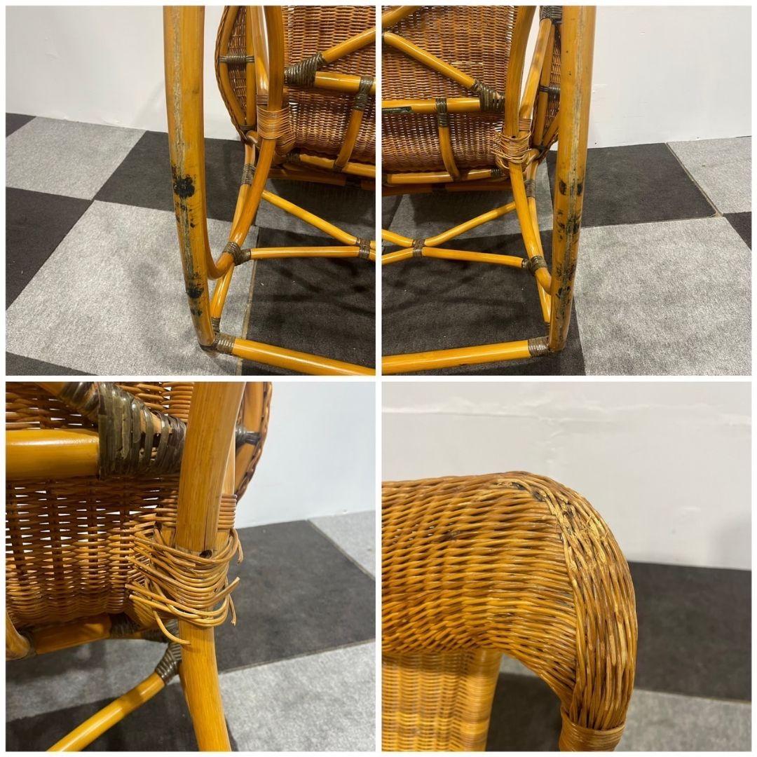 山川ラタン製作所 籐 ロッキングチェア 家具 Oc028
