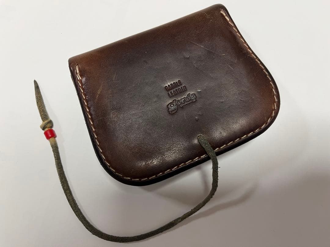 ゴローズ　角型小銭入れ　サドル　レザー