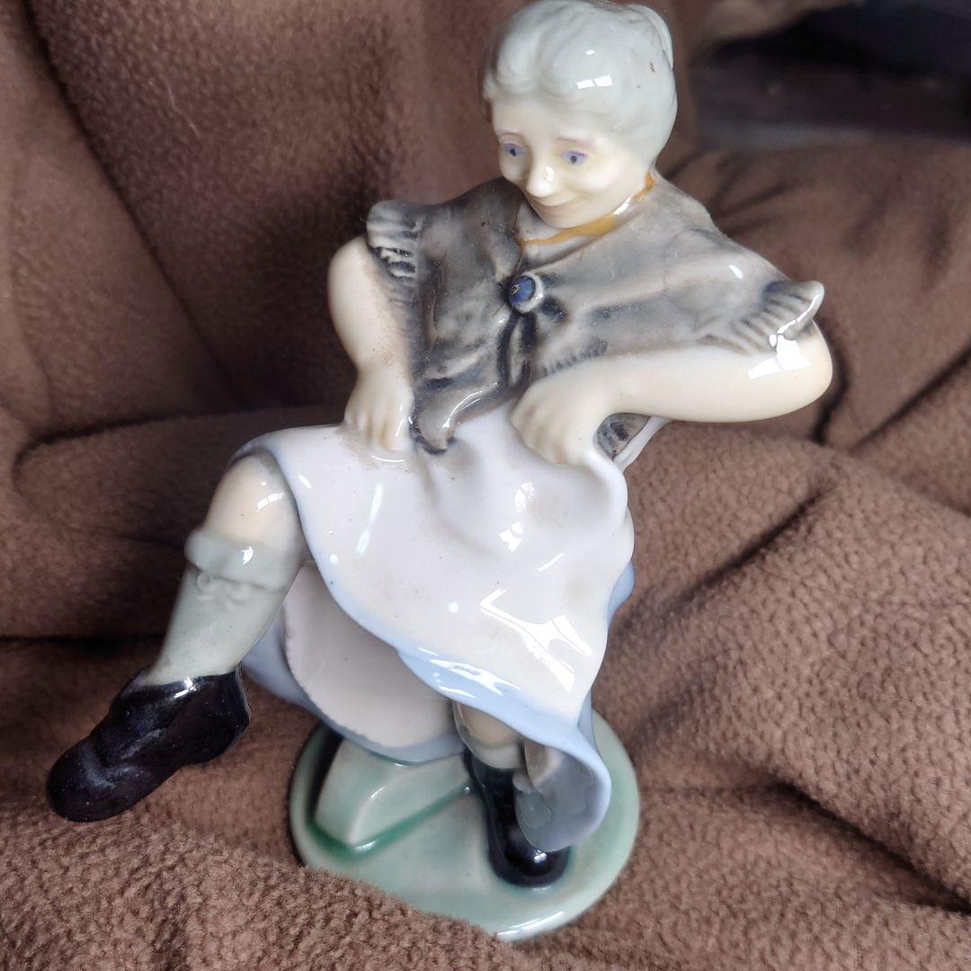 アイリッシュポーセリン★陶器人形2体セット当時物★三越取扱い品 送料無料