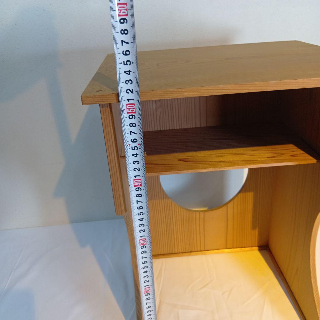 値下げ茶道具　抱清棚　杉木地　紙箱