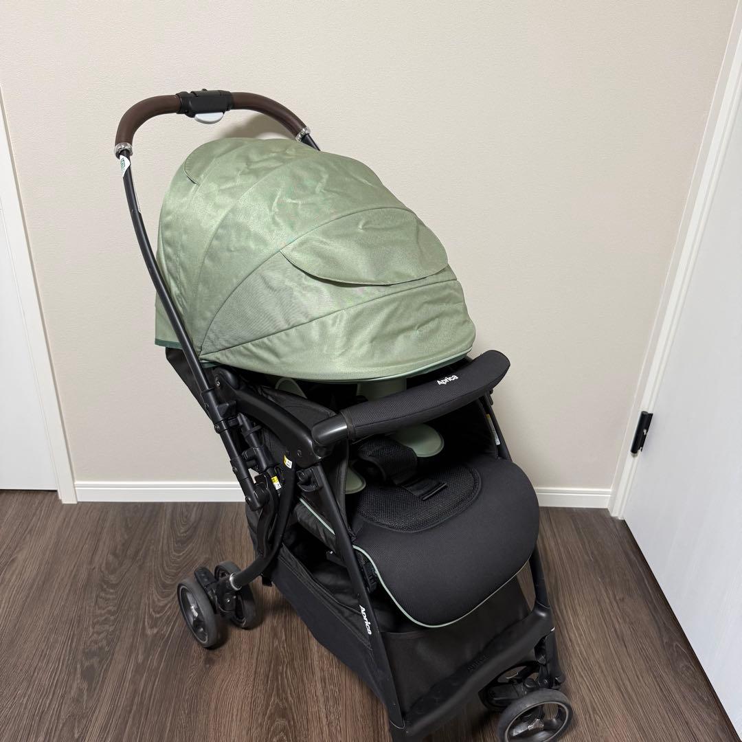 【美品✨】Aprica ラクーナクッションAE 限定色　リミテッドグリーン