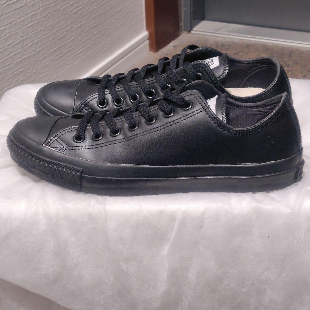 【稀少】CONVERSE LEA ALL STAR OX ブラックモノクローム