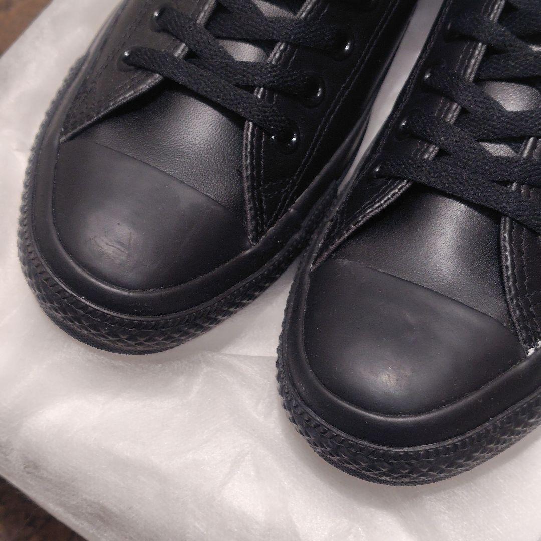 【稀少】CONVERSE LEA ALL STAR OX ブラックモノクローム