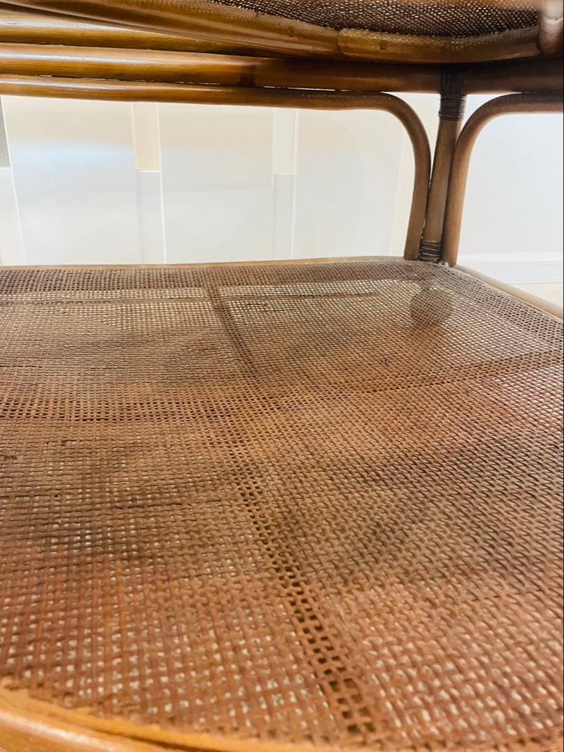 送料込み　ラタン センターテーブル 幅100cm