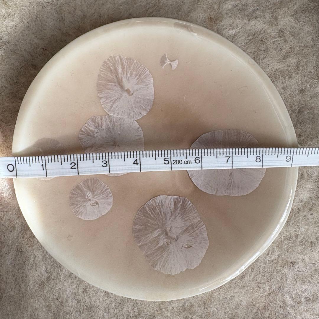 京都 陶器 結晶釉 プレート ピンク