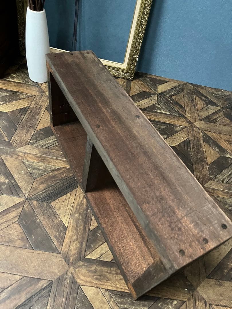 棚 ラック 木製 重圧 インテリア ビンテージ 昭和レトロ 古木