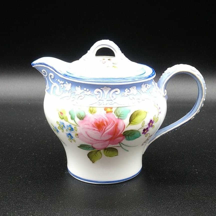 希少 オールドノリタケ ウェッジウッド風 シロップ入れ