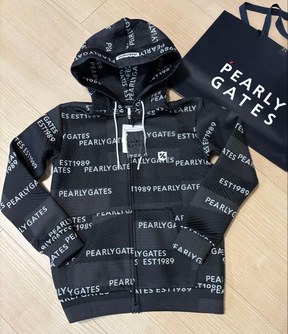 PEARLY GATES フード付きジップアップセーター サイズ0