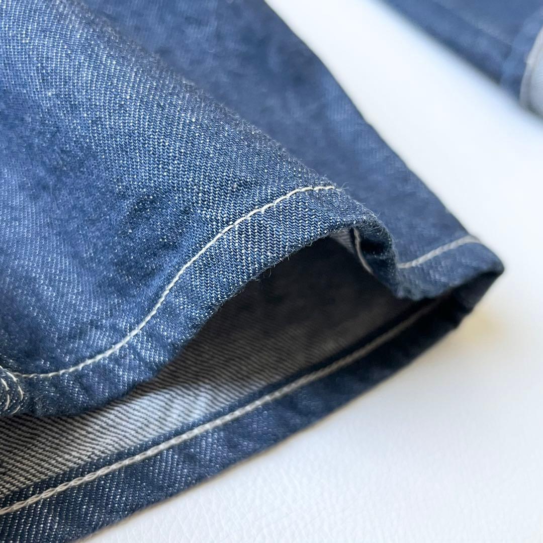 4878【美品】45R 麦デニムの908ペインター　ワイドパンツ　M インディゴ