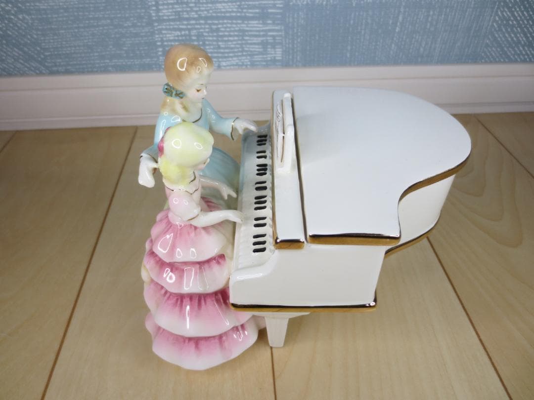 オルゴール★陶器人形/ピアノ★IMOTO/イモトコレクション★日本製