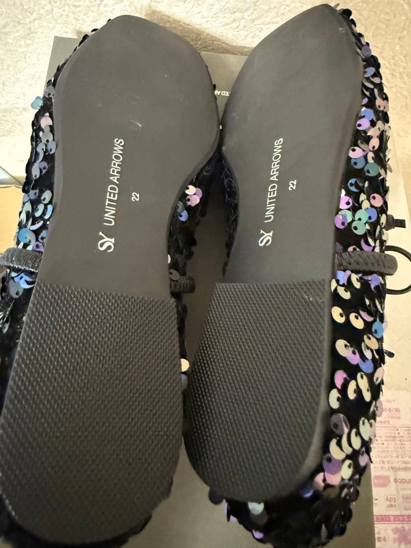 UNITED ARROWS SY スパーコールバレエフラット10 22cm