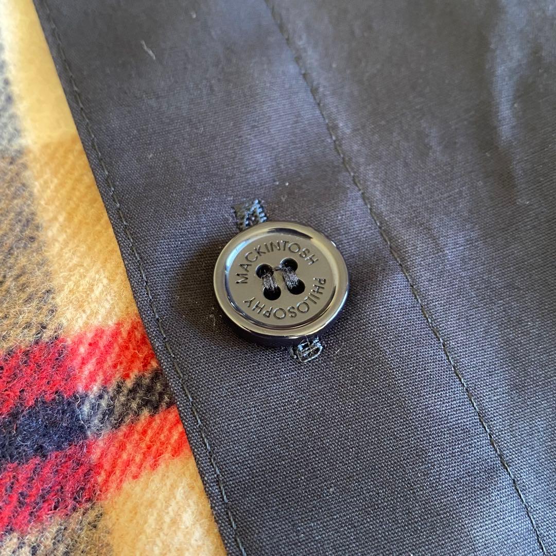 マッキントッシュ　ゴム引きコート　ライナー付き2way　ネイビー　38