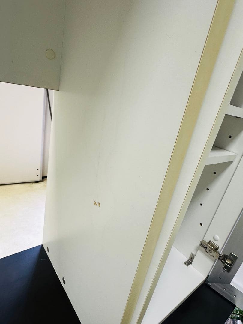 テレビ台 茶　ホワイト ガラス