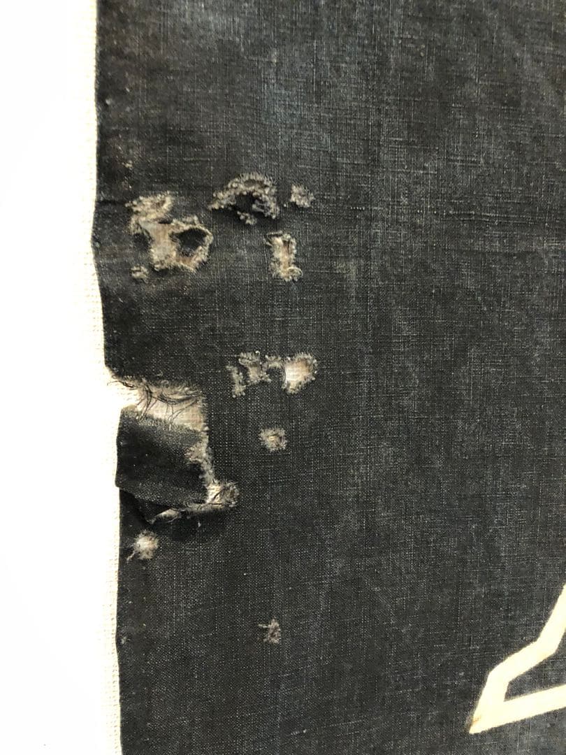 藍染 加賀のれん 時代物 木綿 古布ソ-389 三巾