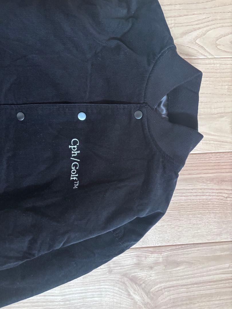 コーデュロイ中綿ジャケット　ブラック　M