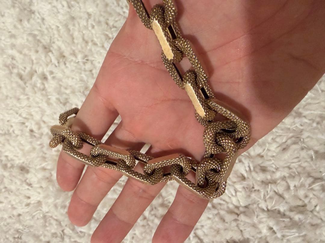 AmbushアンブッシュTEXTURE CHAIN NECKLACE GOLD