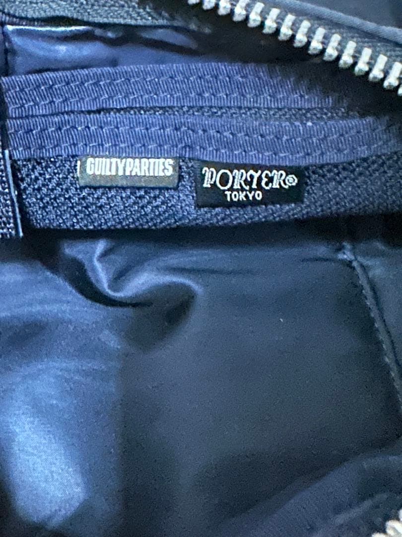 ワコマリア×PORTER ネイビー　Wネーム　ショルダーバッグ