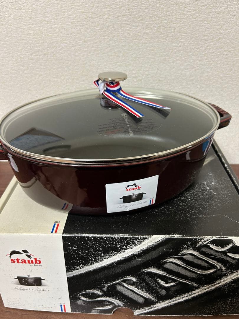 カ*ア様 【新品未使用】ストゥブstaub ココット グレナディン 29cm 3