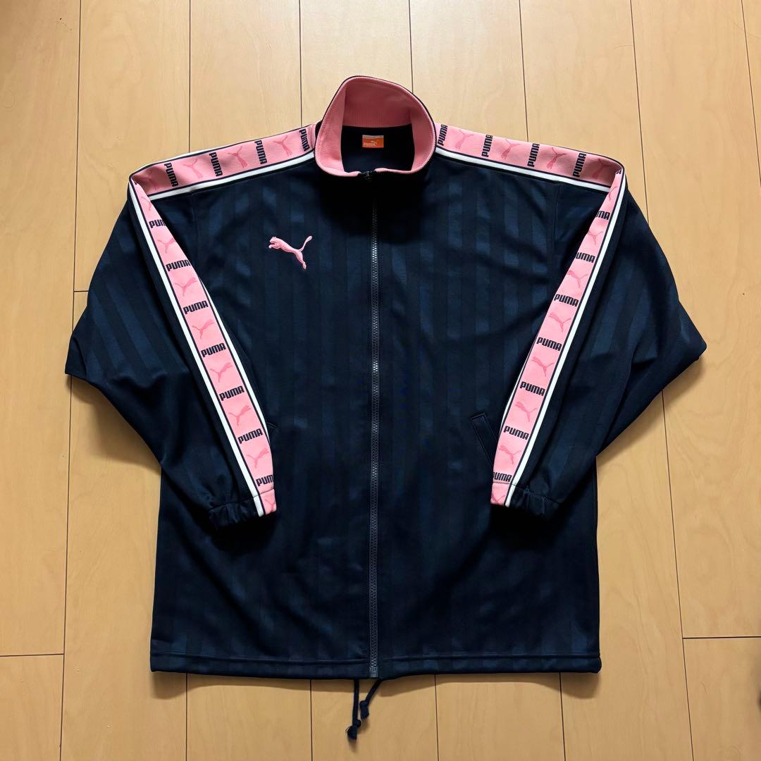 セットアップ PUMA プーマ 上下セット ネイビー ピンク XS 美品 総柄