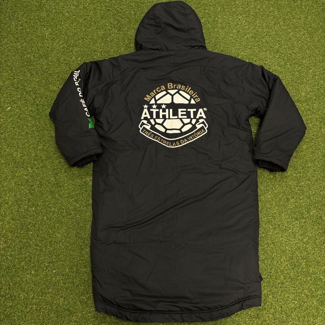 【即日発送 美品】ATHLETA アスレタ 中綿 ロングベンチコート L