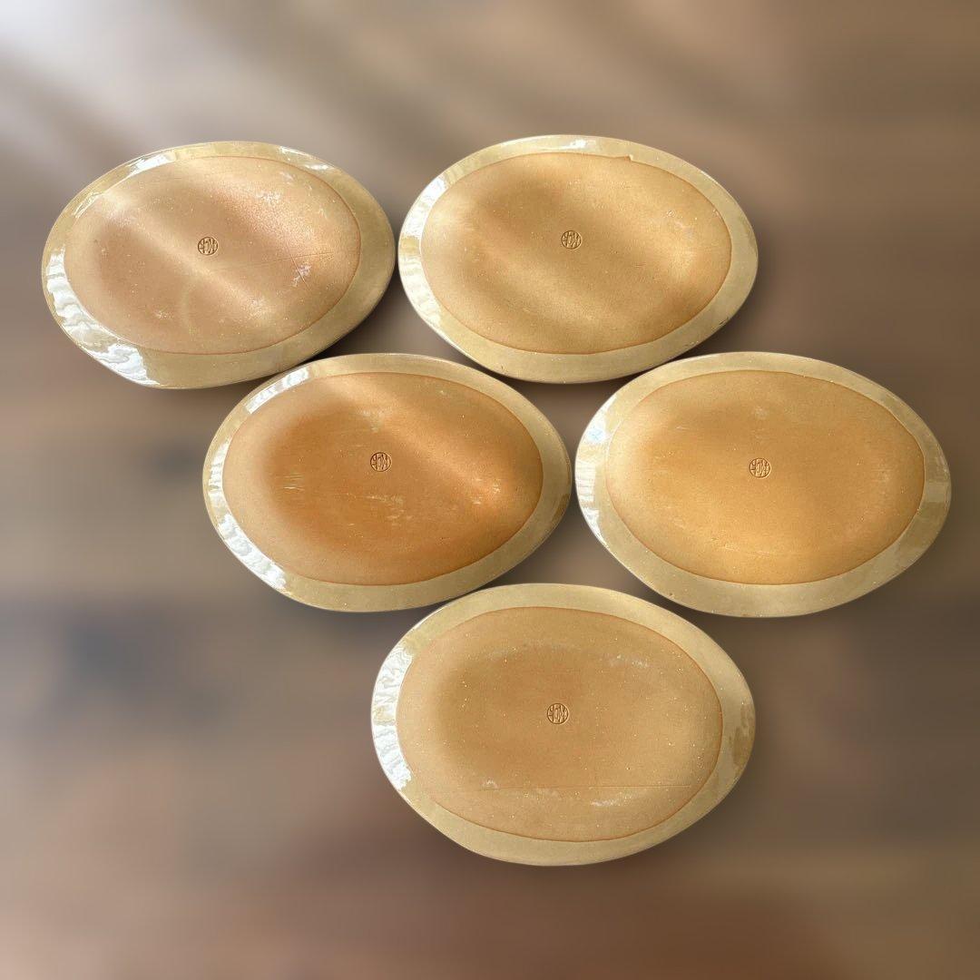 京焼　陶葊　染付　5枚セット