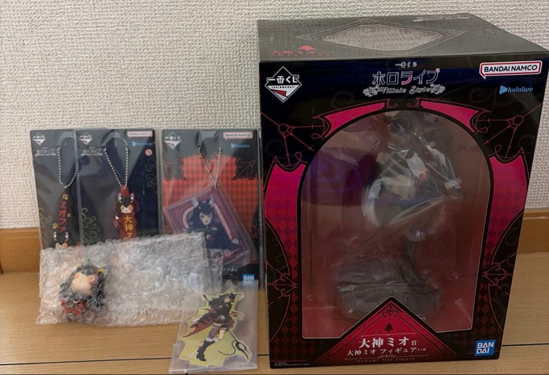 ホロライブ 一番くじ 大神ミオ フィギュア ちょこのっこ キーホルダー 等 6点
