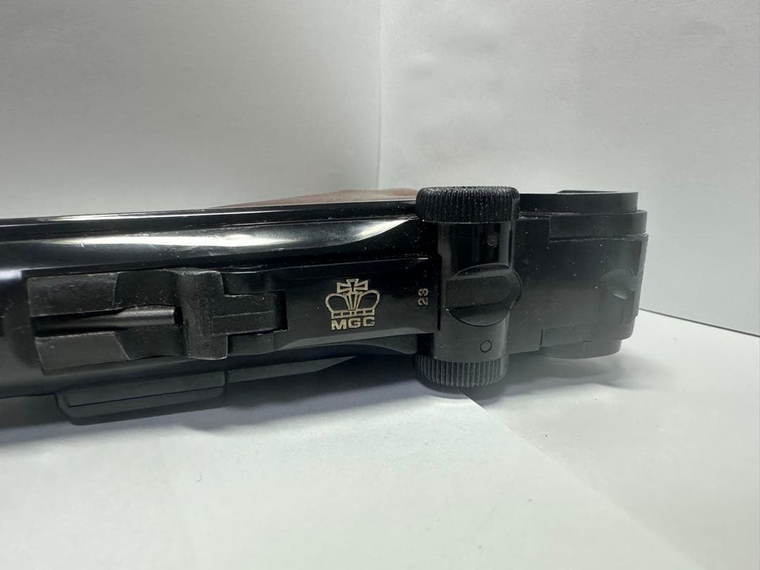 MGC ルガーP08 木製グリップ　モデルガン　箱付き　1980年代　ロゴ刻印