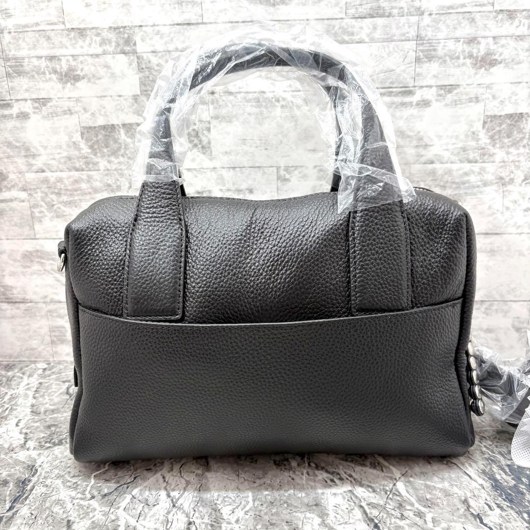 新品✨ イアパピヨネ スタッズ ボストンバッグ 2way ブラックショルダー