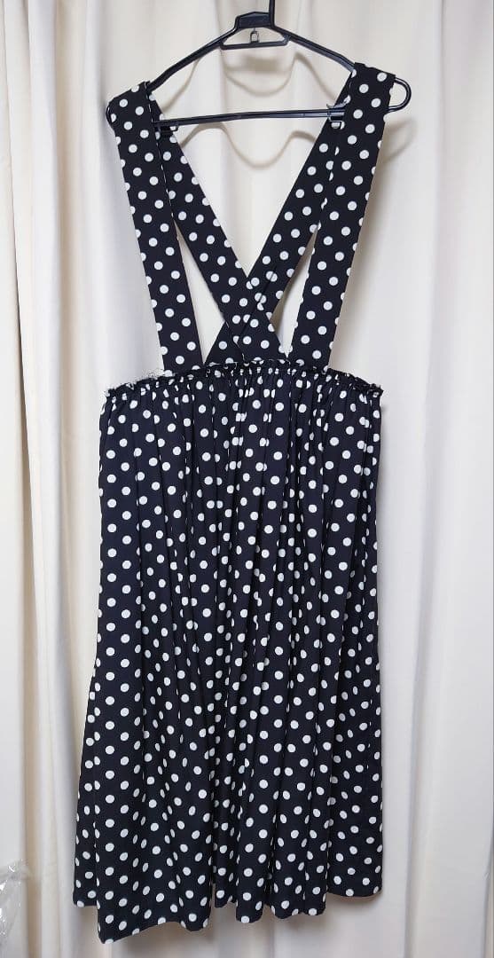 コムデギャルソン コムデギャルソン　ドット柄吊りスカート　Sサイズ