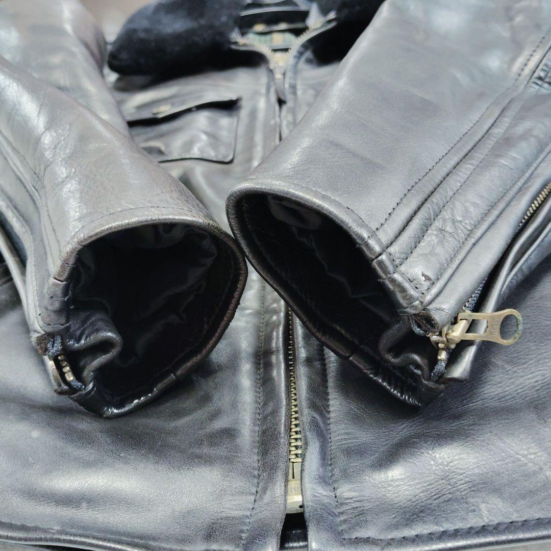 ハーレーダビッドソン★ホースハイド ライダースジャケット ブラック Ｌ