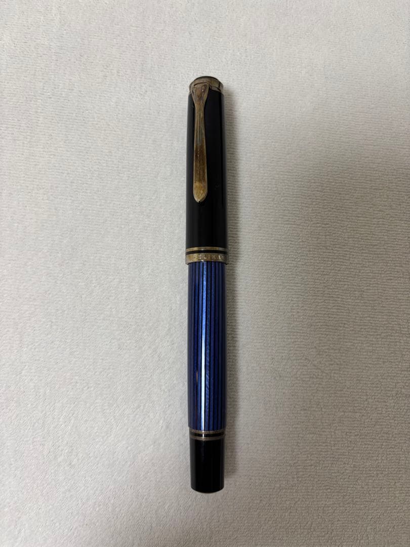 【万年筆】ペリカン スーベレーン M800 青縞　18C-750 F