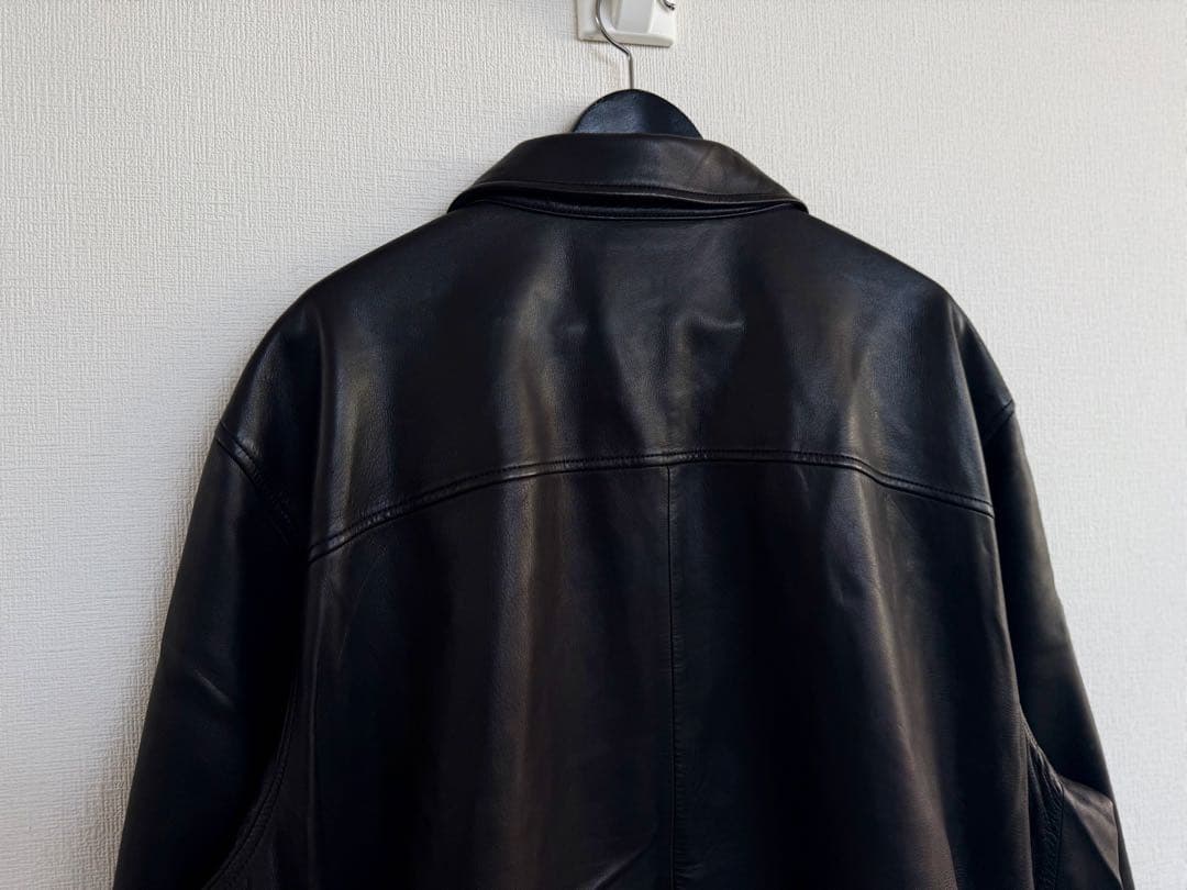 超スペシャル 90s ラルフローレン レザー ジャケット XXL ブラック 黒