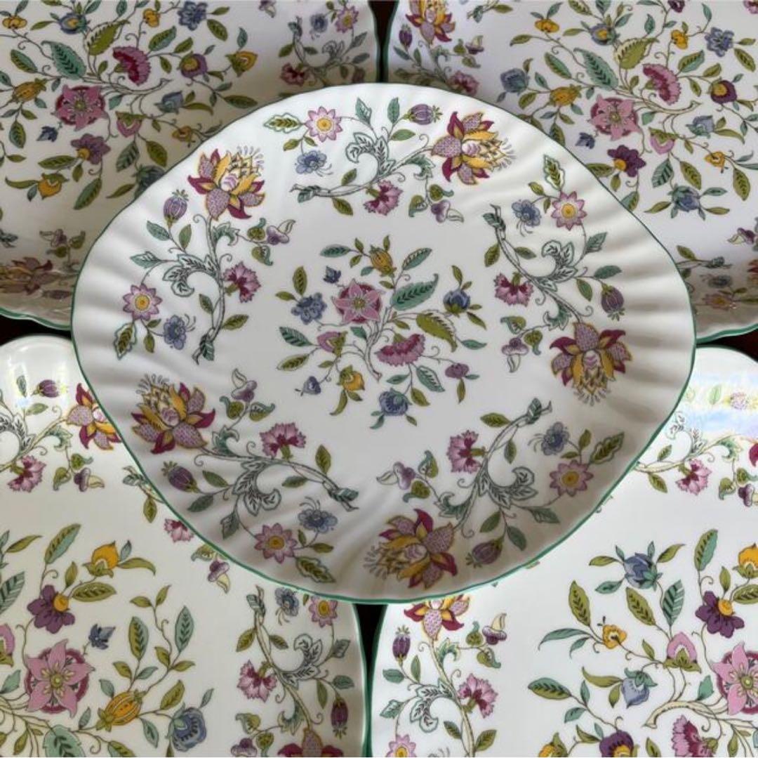 【美品】英国製　ミントン★ハドンホール★B&Bプレート　5枚