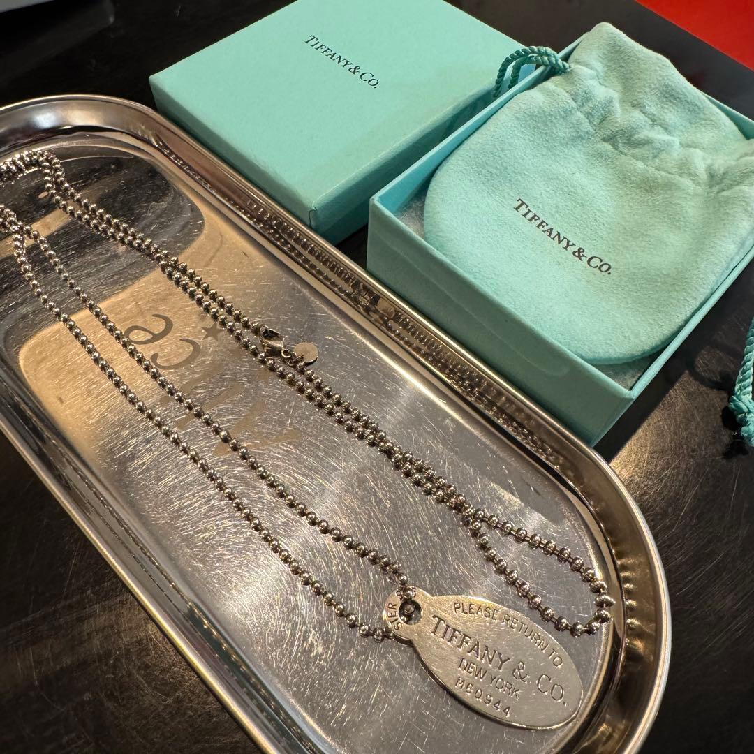 Tiffany＆Co. オーバルタグ ネックレス シルバー925