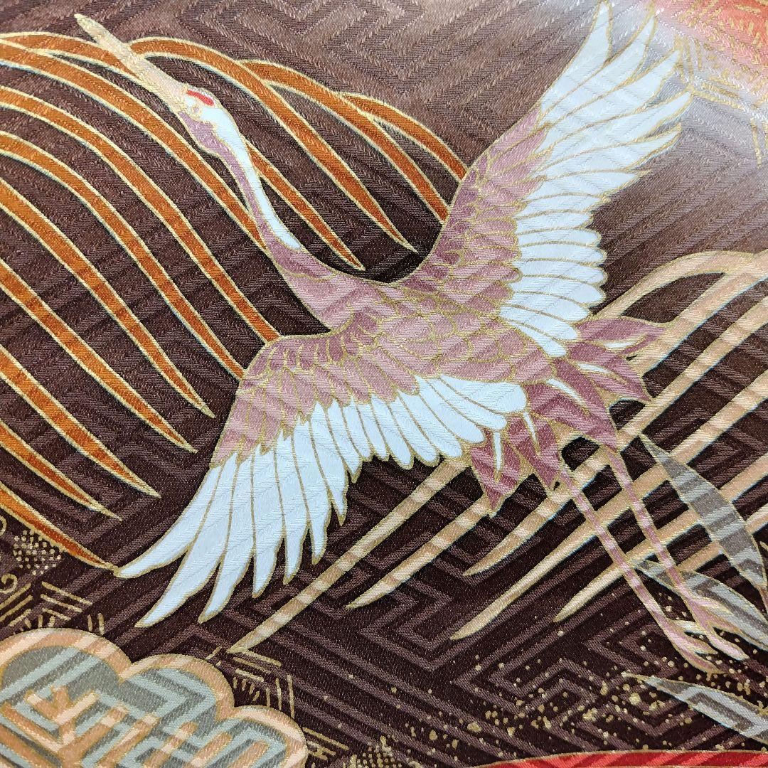 振袖フルセット(6点)・鈴乃屋・金彩加工・金駒刺繍・共八掛・正絹・逸品