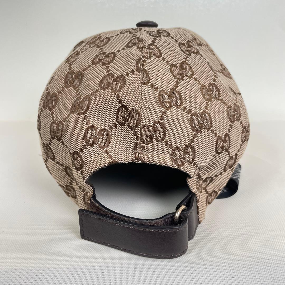 美品✨GUCCI グッチ キャンバス ベースボールキャップ シェリー GG