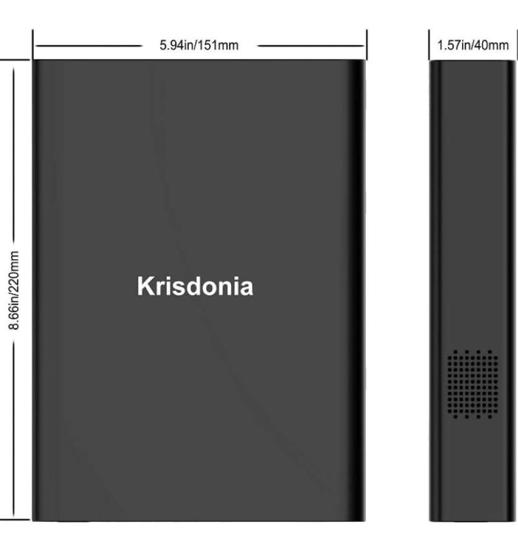 Krisdonia ポータブル電源 大容量60000mAh/222Wh