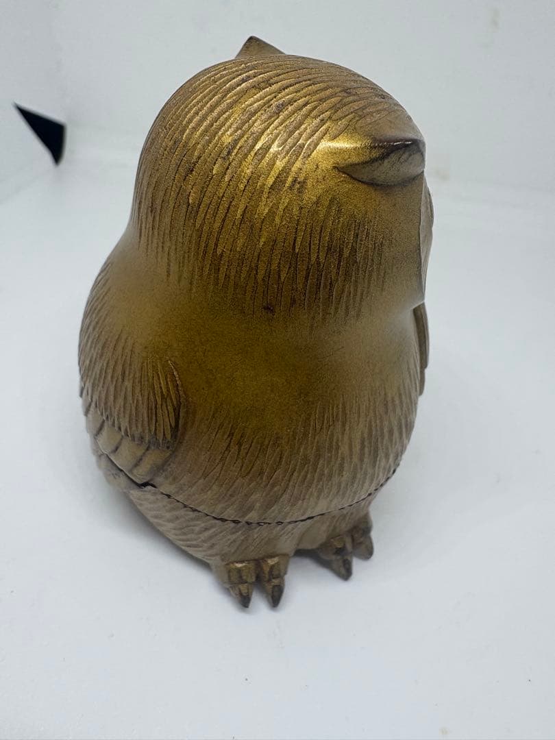 讃岐名工　篠原如雪作ふくろう香合
