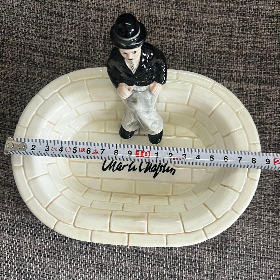 【希少】陶器製 チャールズ・チャップリン 小物置き 灰皿