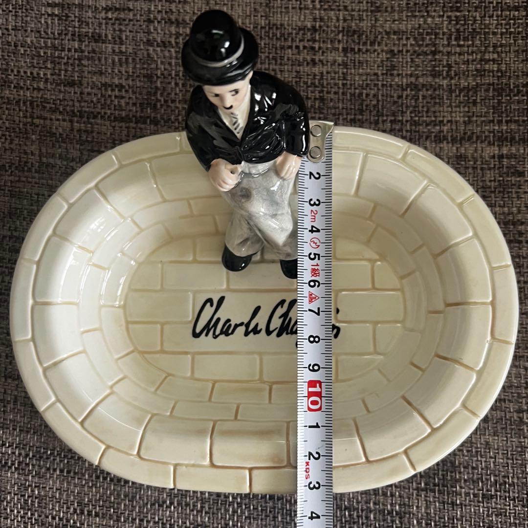 【希少】陶器製 チャールズ・チャップリン 小物置き 灰皿