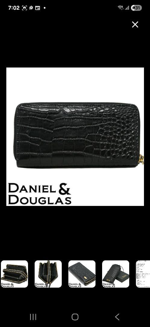 Daniel & Douglas クロコダイル型押し長財布