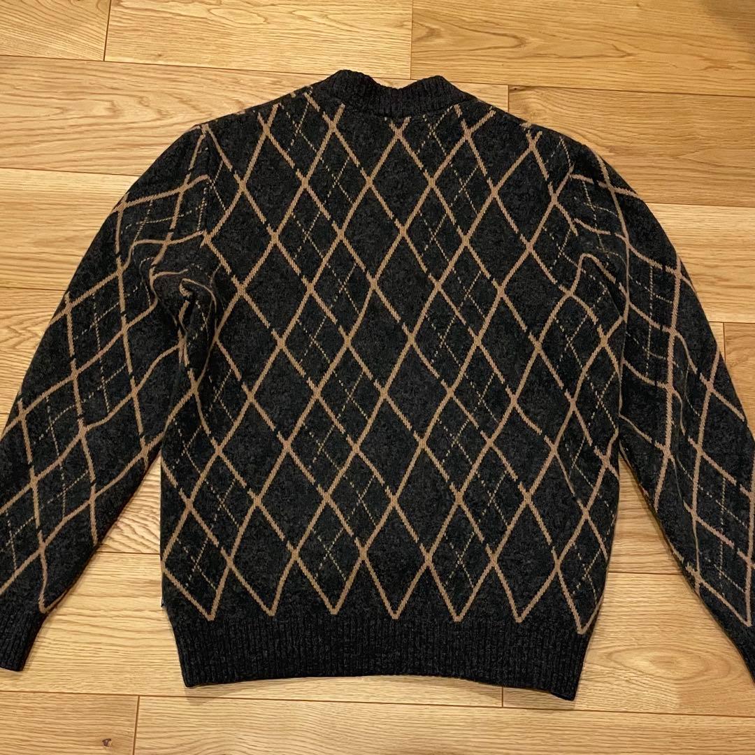 Barbour アーガイル カーディガン グレー