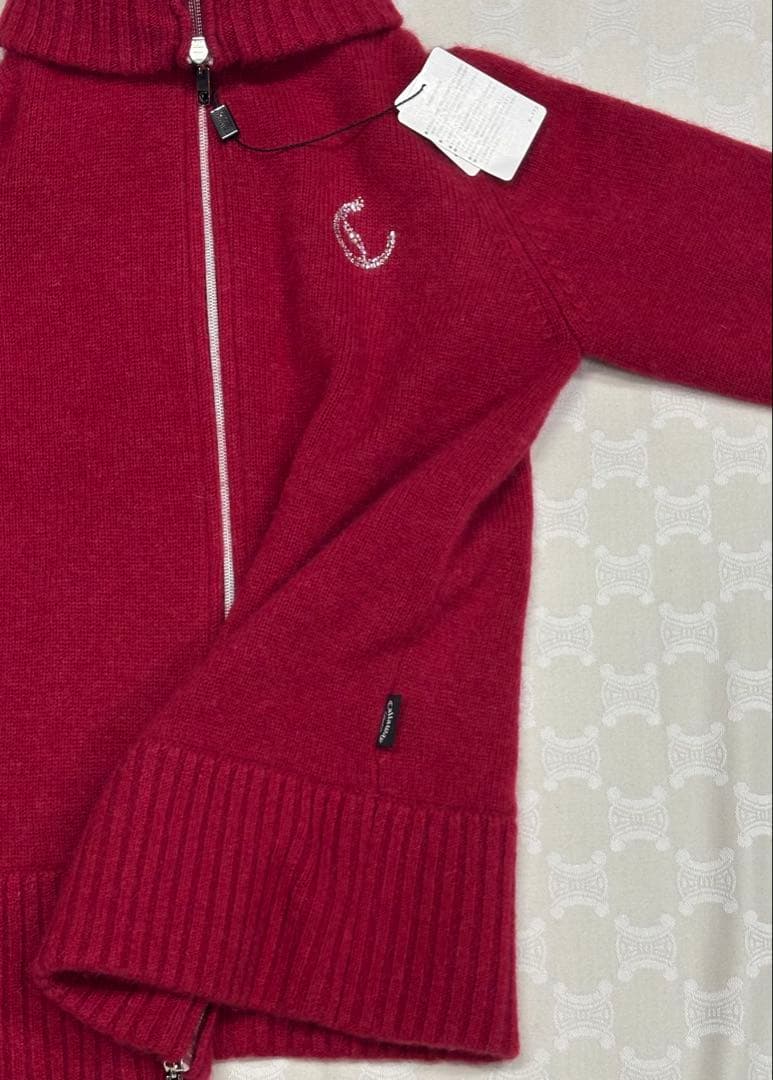 Callaway カシミヤ100％　 セーター カーディガン　新品　防寒　裏地