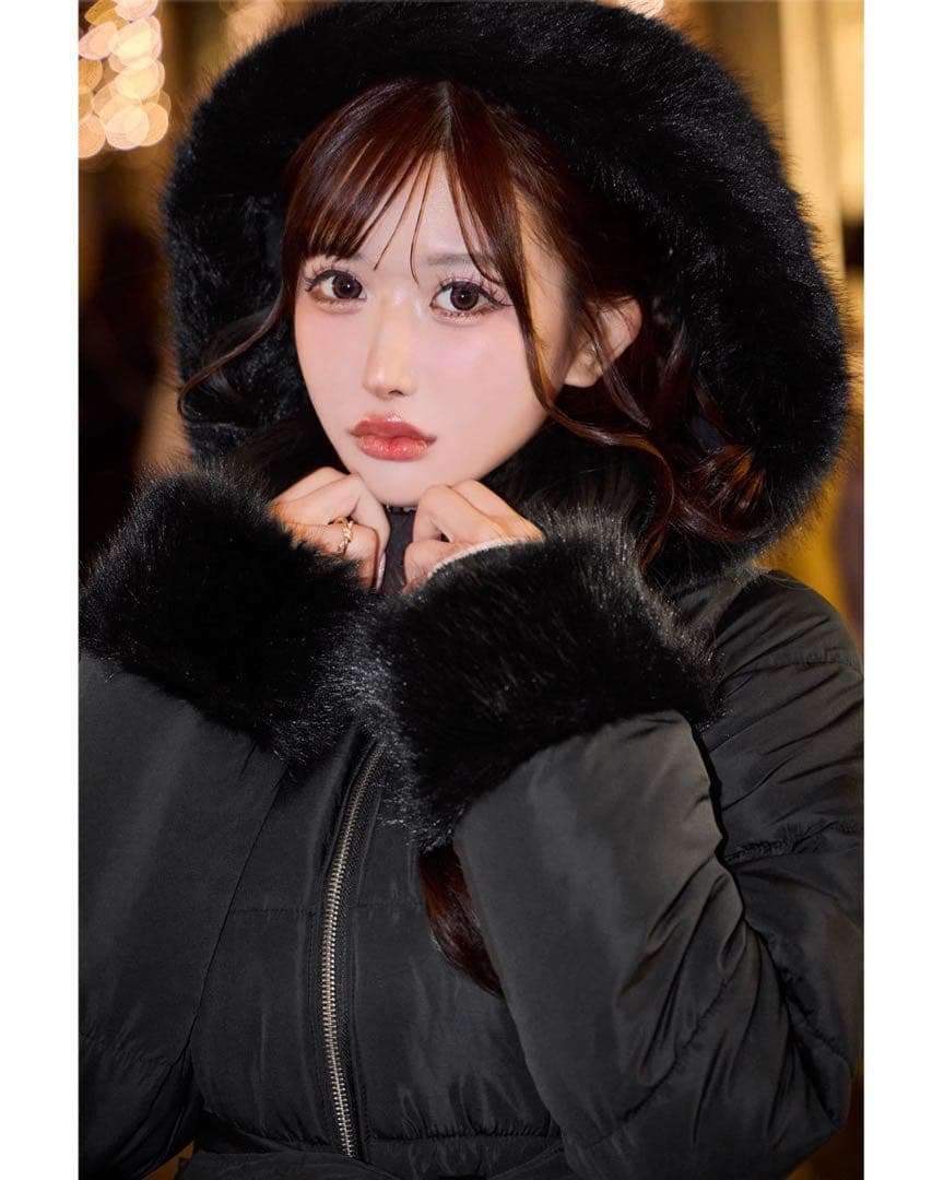 新品タグ付き シェリミー くびれリボンファイバーダウン Cherimi Rady
