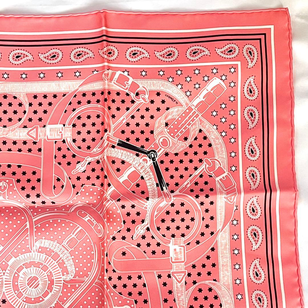 【美品】HERMES エルメス バンダナ カレ55 エプロンドール