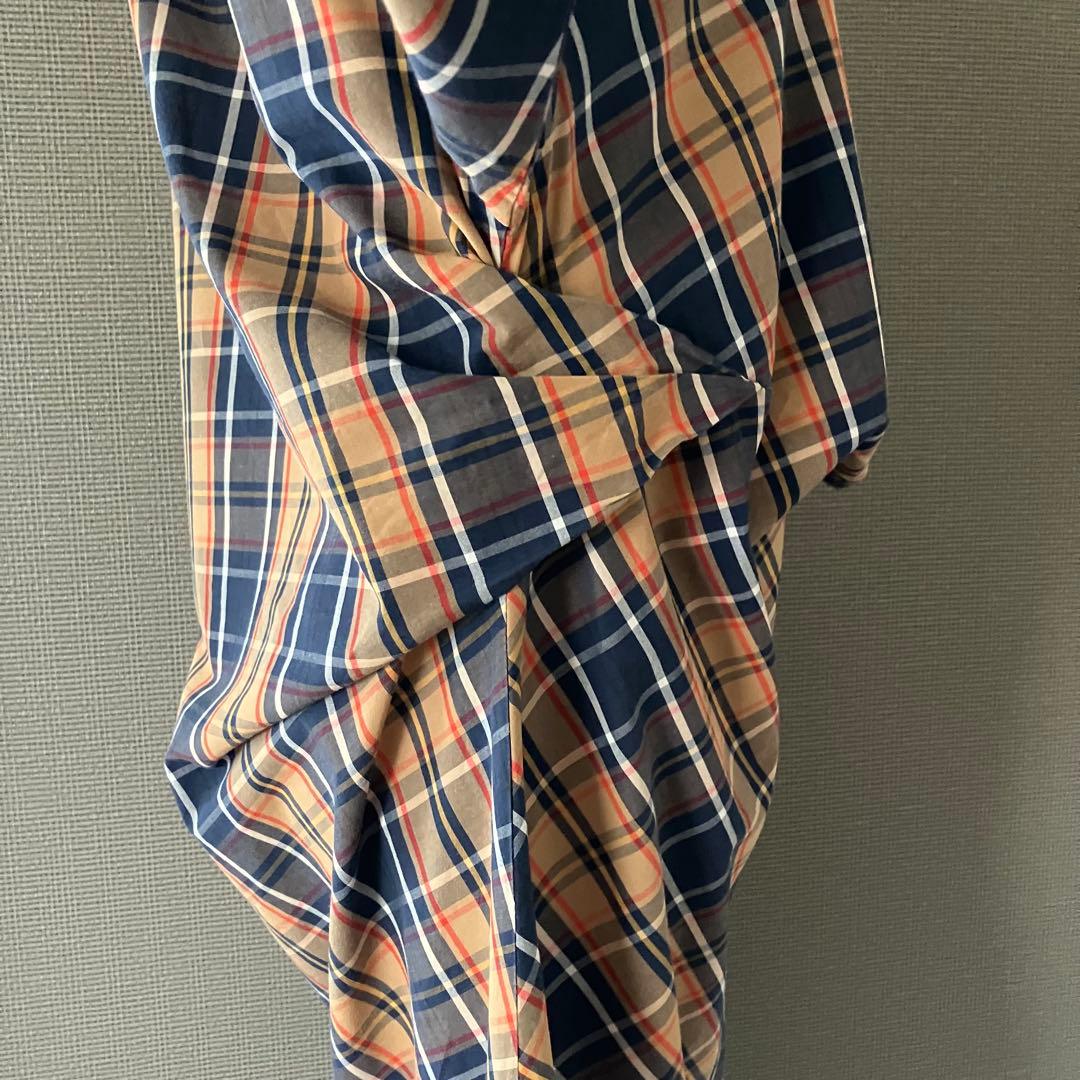 近年 極美品 ヴィヴィアンウエストウッド 変形 シャツワンピース チェック 00