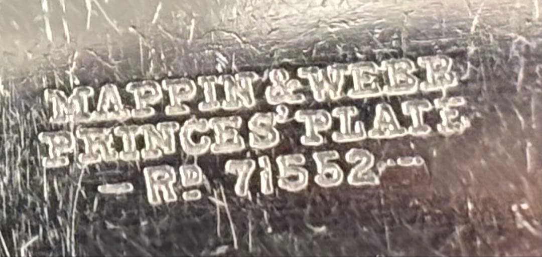 マッピンウエッブ　シルバー　白蝶貝　デザートフォークとナイフセット5組10本