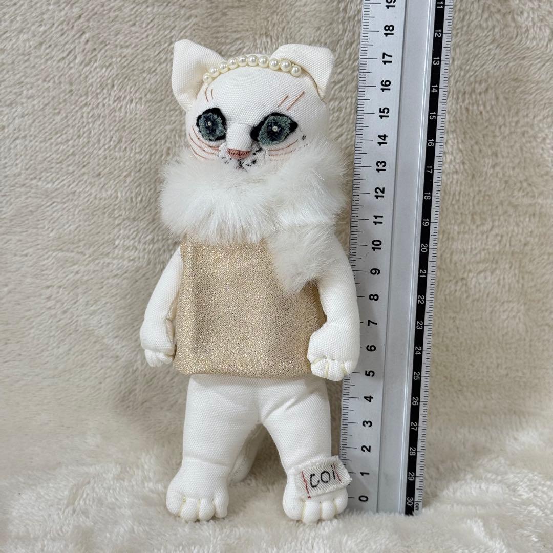 【希少品】ぬいぐるみ作家 江川文子 作品 ハンドメイド ネコ coiちゃん